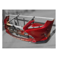 Entrepôt aux États-Unis pour Lexus RC200t RC350 15-16 Lèvre avant en carbone 2 pièces (pare-chocs avant F-sport uniquement)