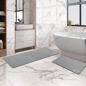 Machine Made Eco-Friendly Diatom Mud Cushion Toilet Water Absorption Pad Non-Slip <b>Footrest</b> Door Diatomite Stone Bath Mat - Product Image 4