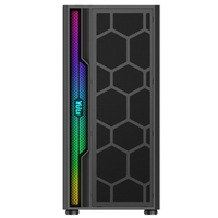 SAMA ARGB-funda de pc a rayas de vidrio templado, funda de ordenador para videojuegos OEM, LOGO ARGB personalizado