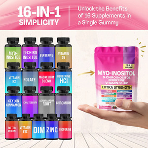 תוסף תזונה פרטי (OEM) 90 גומי MYO-INOSITOL לויסות רגישות לאינסולין, תמיכה בבריאות הרבייה ושמירה על בריאות העצבים - Product Image 6