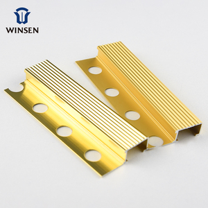 Vật Liệu Xây Dựng Giá Nhà Máy Đồ Trang Trí Viền Gạch Vàng Cạnh Góc Bằng Nhôm Kim Loại Mẫu Miễn Phí - Product Image 5