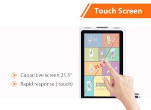 Touch POS registratore <span class=keywords><strong>di</strong></span> <span class=keywords><strong>cassa</strong></span> da 21.5 pollici Windows Card Reader sistemi Pos auto ordinando terminale <span class=keywords><strong>di</strong></span> pagamento chiosco - Product Image 5