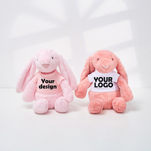 Peluches Lapin Timide de Pâques Mignon de 15,7' avec Logo Personnalisé et Chemises, Cadeaux Lapin aux Longues Oreilles pour Enfants, Célébration de Fêtes - Product Image 5