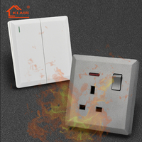 Prises et interrupteurs, tableau électrique mural, prise USB, Royaume-Uni, 2, 3, 4 gang, interrupteurs lumineux en laiton et gris, interrupteur à bouton-poussoir