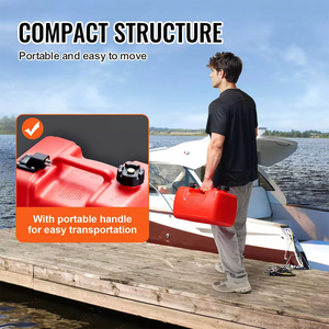 Tanque de Combustible de Gasolina LINDA de 12 Litros, Moldeado Rotacionalmente, HDPE, Resistente, Rojo, para Barco, Motor Fuera de Borda, Accesorios para Motor de 2 Tiempos - Product Image 5