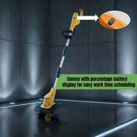Micro-cultivateur rotatif agricole pliable LVTO portable 21V, alimenté par batterie lithium-ion rechargeable, moteur à balais RS775