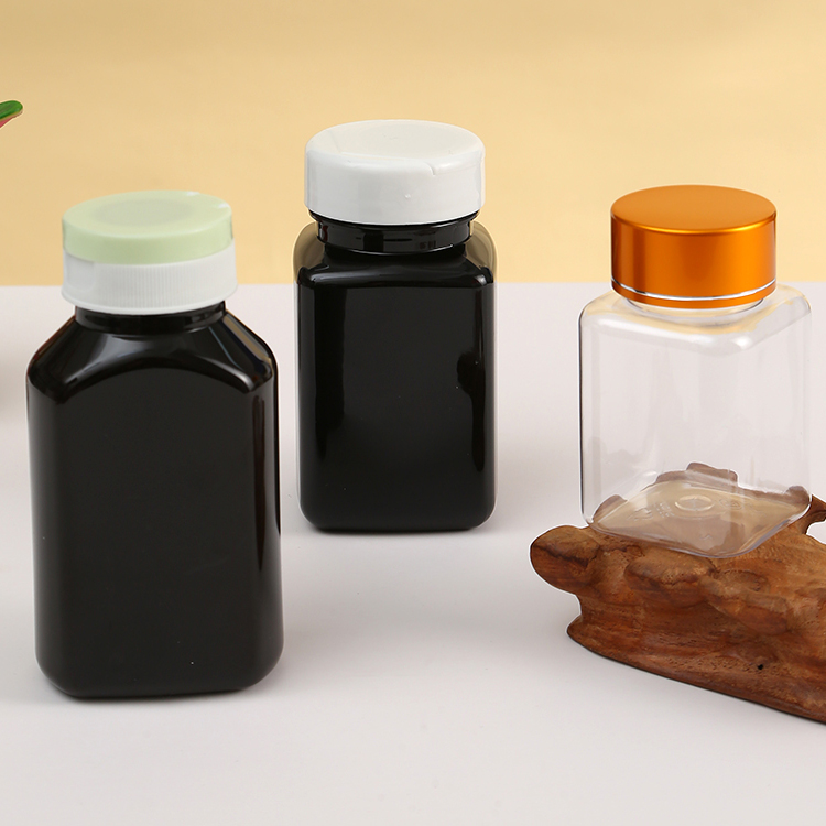 PET Soft Touch Matte Plastic Medicine Bottles 175cc Medicine Bottle Recycled