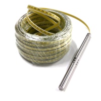 Câble règle en acier plat avec sonde PE pour jauge de niveau d'eau, longueurs 30m, 50m, 100m, 150m, 300m