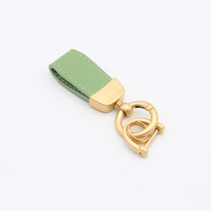 Wholesale <b>Custom</b> Mini French Sheepskin Leather Keychain Classic Candy Color Leather Rope Keyring Car <b>Key</b> Pendant - Product Image 5
