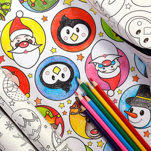 Rollo de papel Kraft con grafiti navideño de 80g al por mayor, 43*300cm, regalo de lujo, embalaje personalizado, papel de regalo - Product Image 5