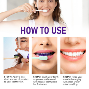Wholesale Hot Sale 30ml Purple Foam Remove Stains Dental <strong>Colour</strong> <strong>Corrector</strong> Teeth Whitening <strong>Toothpaste</strong> - Product Image 5