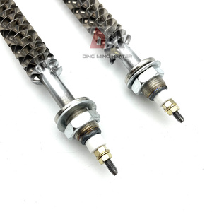 Горячая распродажа, 220 вольт, 3 кВт, 4 кВт, 5 кВт, 6 кВт, 8 кВт, промышленное сопротивление нержавеющей стали, U-образный воздушный трубчатый нагреватель с оребренной полосой для нагрева духовки - Product Image 3