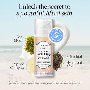 Etiqueta privada OEM Bakuchiol Crema de estiramiento facial Hidratación profunda Reafirmante Antiarrugas y líneas finas Hidratante ligero durante la noche - Product Image 2