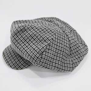 Chapeau vierge uni non structuré à 6 panneaux avec motif Argyle brodé et imprimé bouffant - Product Image 6