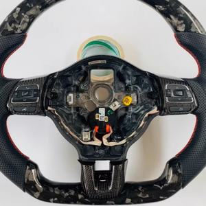 Caliente para Volkswagen Polo <span class=keywords><strong>Golf</strong></span> 6 <span class=keywords><strong>GTI</strong></span> R CC MK7 Mk6 modelo <span class=keywords><strong>antiguo</strong></span> actualización forjado fibra de carbono volante de coche - Product Image 2