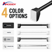 ARODDY – Nouveauté : Tringle à rideaux robuste en acier au carbone, brevetée, pour l'exportation (13 ans d'expérience), fournie en gros par OEM, sans perçage, 1,2-3,4 m, 32 mm