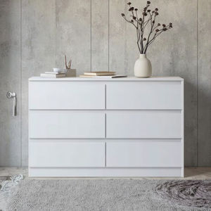 أبيض أسود 6 درج مزدوج مضمد للأطفال مضمد الحضانة مضمد درج منظم الصدر من الأدراج - Product Image 6