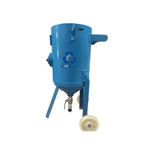 Pressurized Sandblaster Movable Type Sand Blasting Machine Wet Sand Blasting Equipment