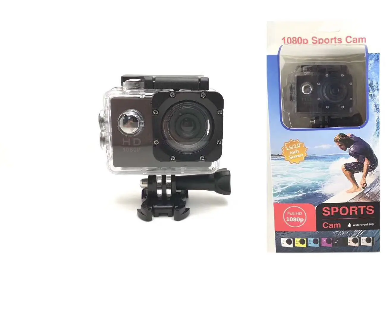 Caméra de sports de plein air écran portable plongée DV3C appareil photo numérique prend en charge 1080P haute définition étanche