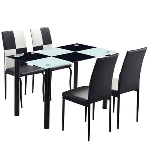 Verre trempé table à manger et chaises beaucoup de styles à choisir - Product Image 1