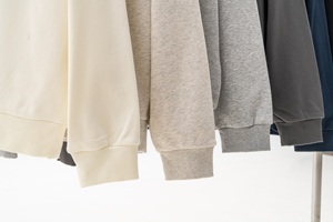 Haute qualité 360GSM tissu éponge <span class=keywords><strong>français</strong></span> sweat à col rond 100% coton Logo personnalisé surdimensionné longue vente en gros blanc pour l'hiver - Product Image 3