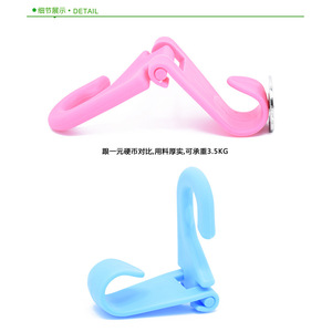 Car Seat Back <b>Hook</b> ABS <b>Plastic</b> Mini <b>Hook</b> For Headrest Storage Organizer Pink Color Random - Product Image 4