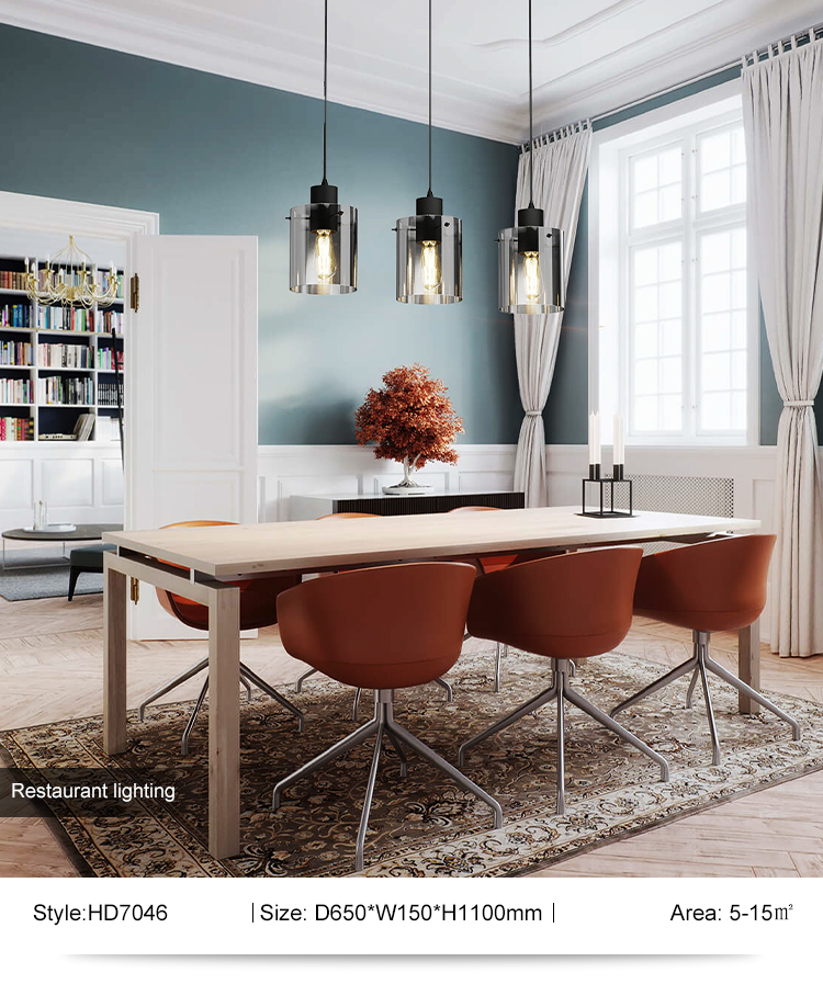 Wholesale price Decoration kitchen Modern Hanging clear glass  Pendant Light
