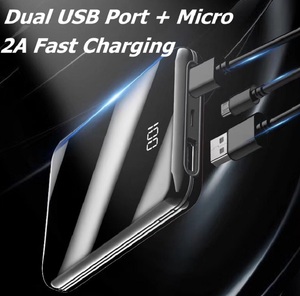 Bộ Quà Tặng 2020 Hợp Thời Trang Xách Tay Mini Điện Thoại Di Động Ngân Hàng 10000 Mah Điện + Ngân Hàng - Product Image 3