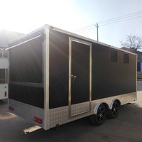 Camion de nourriture de concession de cuisine complète personnalisée nouvelle remorque de barbecue entièrement équipée pour hamburger remorque de nourriture carrée de hot-dog