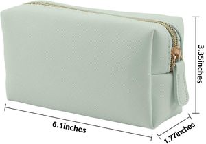 Women's Fashion Travel Cosmetic Bag PU Leather Waterproof <b>Makeup</b> <b>Case</b> with Custom Logo and Zipper - Product Image 2