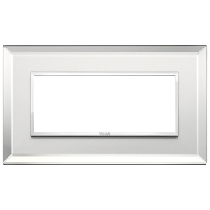Vimar Wall <b>Switch</b> Plate Ice Silver 20.2x14.1 Cm Rectangular Frame - Product Image 1
