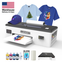 Nueva Impresora DTF A3 de 30cm 1390, Impresión Rollo a Rollo Automática, Cabezal Epson, Tinta de Pigmento, Película PET Multicolor para Camisetas, Garantía de 3 Años