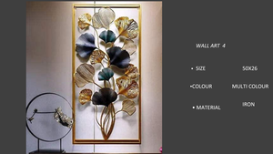 Modern Floral Metal Wall <b>Art</b> Sculpture Handmade Wedding Wall Hanging for Living Room Bedroom Office - Product Image 5