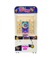 Machine de jeu d'arcade, jeu avec flèches, paire de pièces de monnaie, distributeur de jouet, grue, cadeau d'attractions