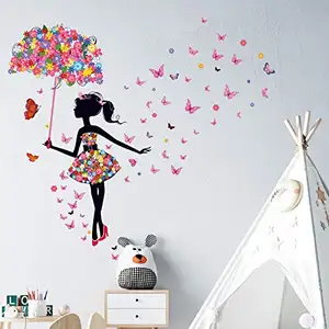 Wholesale Popular Removable Self Adhesive Home Decor 3d Bike Wall Stickers Girl Diy Decoration Wallpaper