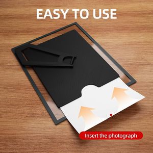 Customized Crystal Glass <b>Gold</b> <b>Photo</b> <b>Frame</b> 4x6 5x7 8x10 Picture <b>Frame</b> Glass for Tabletop Display Vertical or Horizontal - Product Image 4