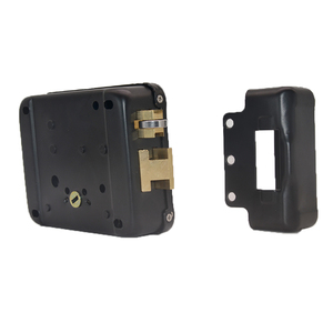 <span class=keywords><strong>Serrure</strong></span> de porte en métal électronique noire, pulvérisation mécanique de poudre, <span class=keywords><strong>serrure</strong></span> de porte de garage électrique à cylindre unique - Product Image 4