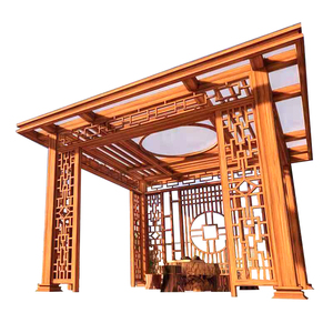 Pérgola de Jardín de Aluminio Impermeable para Exteriores, Estilo Chino, en Oferta, Gazebo PY04 - Product Image 4