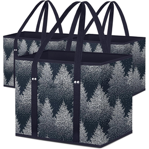 Échantillon gratuit, vente d'usine, sac en toile de plage personnalisé pas cher, sac en toile de coton, sac fourre-tout, sac à fermeture éclair, design géométrique - Product Image 6