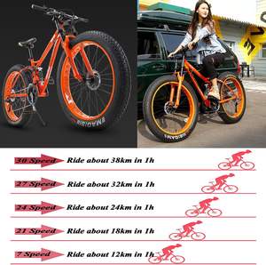 Bicicletta da Montagna per Uomo con Telaio in Acciaio al Carbonio da 26 Pollici, 27 Velocità, Doppia Sospensione, Freni a Disco, Pedali Ordinari Completamente Ammortizzati - Product Image 6