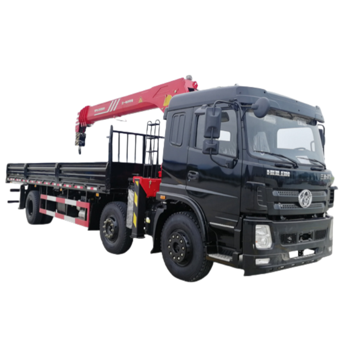 6X2 8 Ton Hydraulic Mobile Truck Mounted Crane Dongfeng Straight Boom New Gearbox Engine Tuck Hydraulic Manipulator Lifting