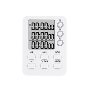 Digital Kitchen <b>Timer</b> With Lcd Display Three <b>Timer</b> Function Easy Operation Square Design For Cooking And Study Time Management - Product Image 1