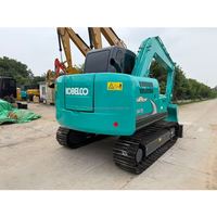 Mini-excavatrice Kobelco SK75-8 d'occasion, d'origine japonaise, 7,5 tonnes, SK75, matériel de construction, excavatrice à vendre