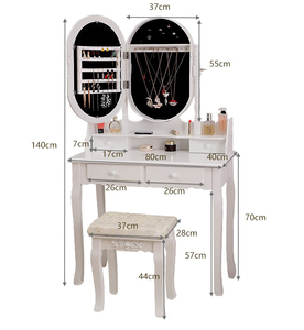 Wooden <strong>Dressing</strong> <strong>Table</strong> New the 2019 <strong>Black</strong> and White Bedroom Furniture Dresser Home Furniture Modern Panel - Product Image 1