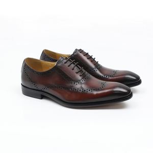 Genuine Mens Dress Formal Shoes Casual Oxford Genuine Leather - Product Image 5