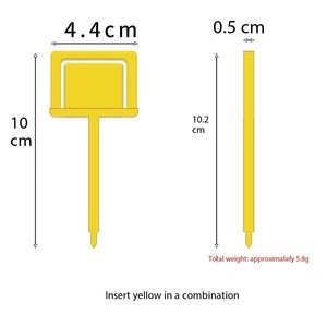 Label Tanaman Bentuk T Tahan Air, Label Tanaman Plastik yang Dapat Digunakan Kembali dengan Pasak Tanah untuk Identifikasi Bunga, Herbal & Bibit - Product Image 4