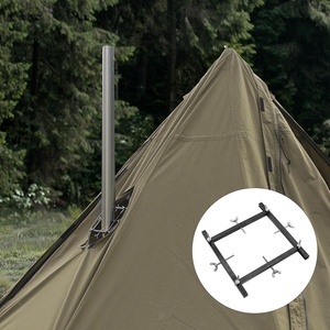 <span class=keywords><strong>Stufa</strong></span> a legna per esterni canna fumaria per tenda protezione termica supporto per tenda calda per tenda camino Anti-scottatura staffa - Product Image 4
