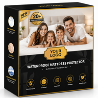 Protège-matelas rafraîchissant certifié OEKO-TEX, imperméable, silencieux, en bambou, taille Queen, King, sur mesure