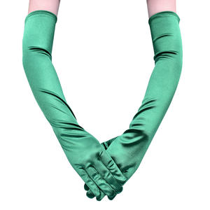 HZS-25022 da donna guanti di raso lunghi 52cm formale banchetto nuziale festa nuziale Opera Cosplay guanto colorato - Product Image 4