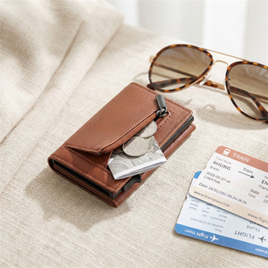 <span class=keywords><strong>Porte</strong></span>-cartes en aluminium RFID grande capacité, minimaliste, avec fermeture magnétique - Product Image 2